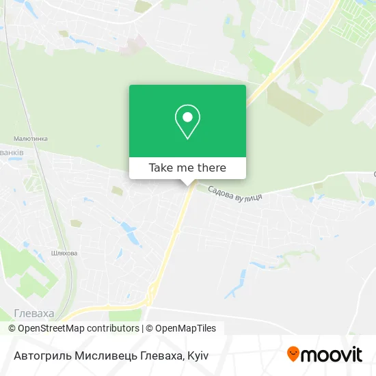 Карта Автогриль Мисливець Глеваха