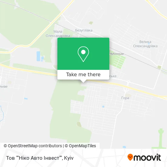 Карта Тов ""Ніко Авто Інвест""