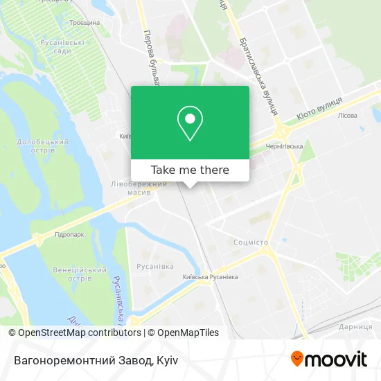 Вагоноремонтний Завод map