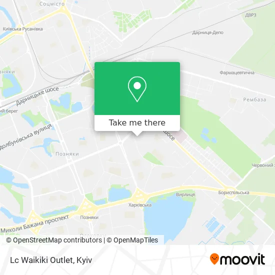 Карта Lc Waikiki Outlet