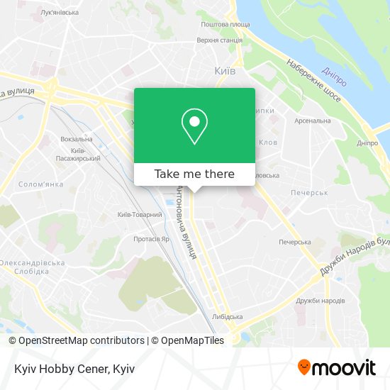 Kyiv Hobby Cener map