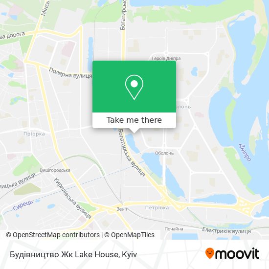 Будівництво Жк Lake House map