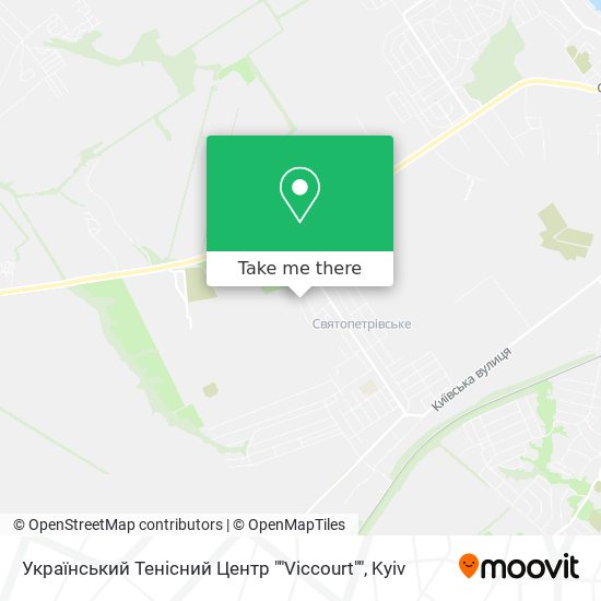 Карта Український Тенісний Центр  ""Viccourt""
