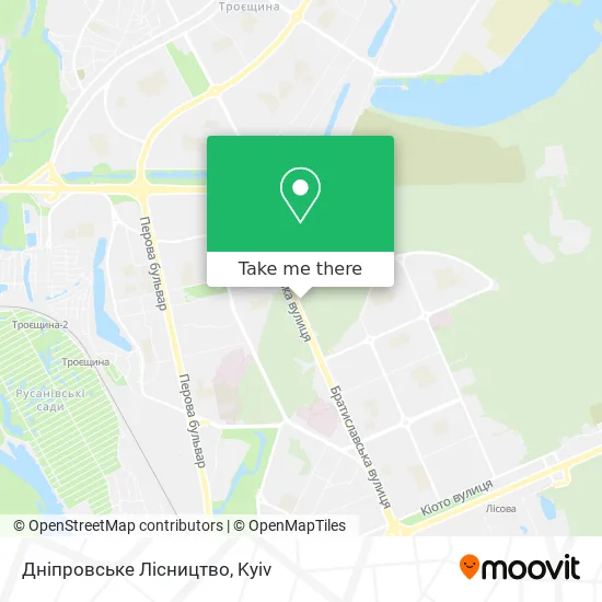 Дніпровське Лісництво map