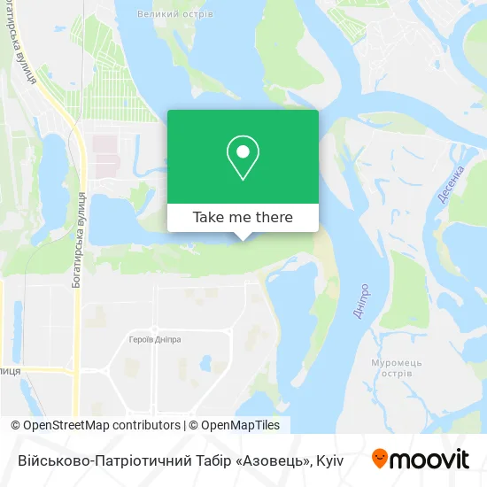 Військово-Патріотичний Табір «Азовець» map