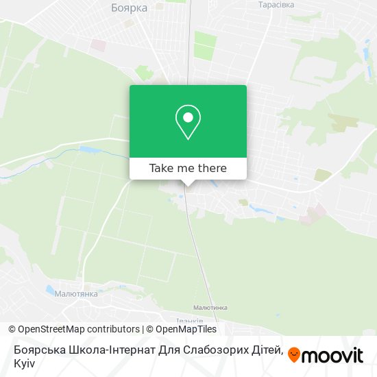 Боярська Школа-Інтернат Для Слабозорих Дітей map
