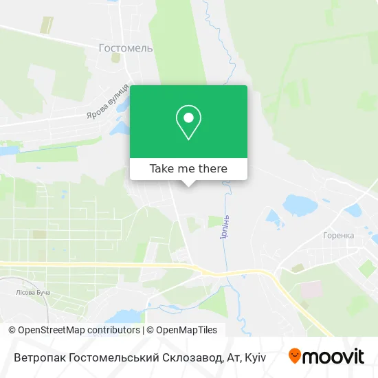 Ветропак Гостомельський Склозавод, Ат map