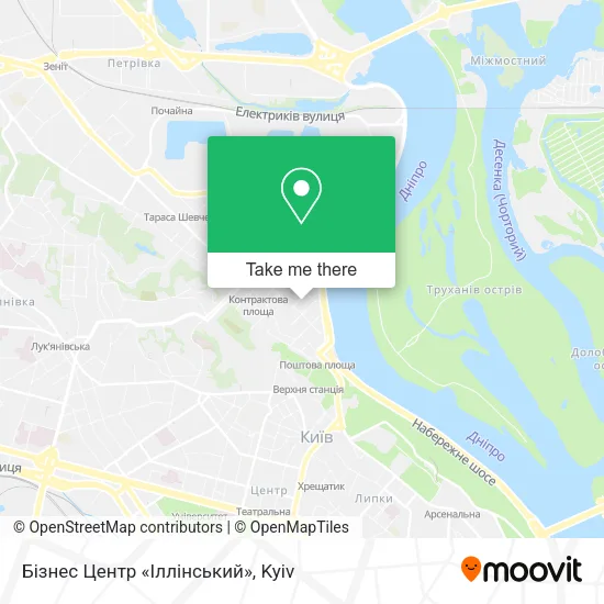 Карта Бізнес Центр «Іллінський»