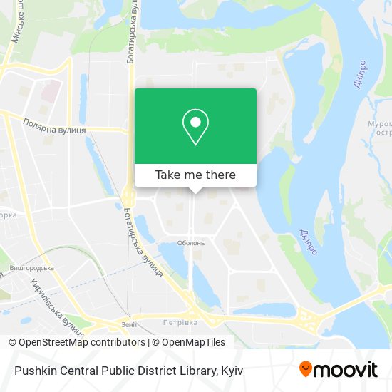 Pushkin Central Public District Library map