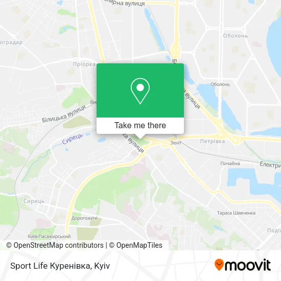 Карта Sport Life Куренівка