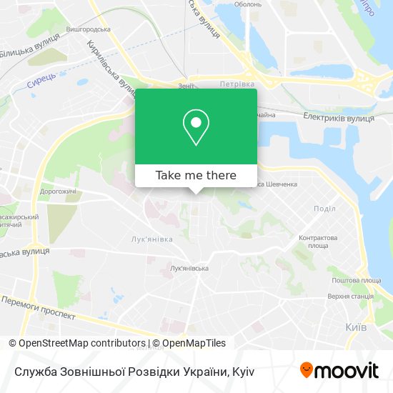 Служба Зовнішньої Розвідки України map