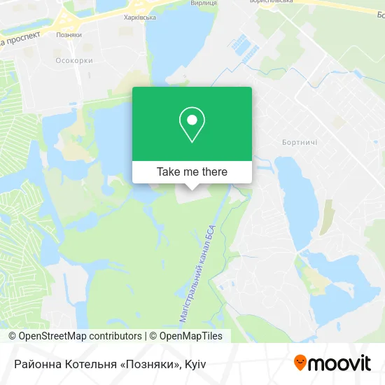 Карта Районна Котельня «Позняки»