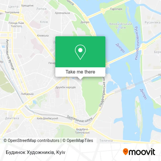 Карта Будинок Художників