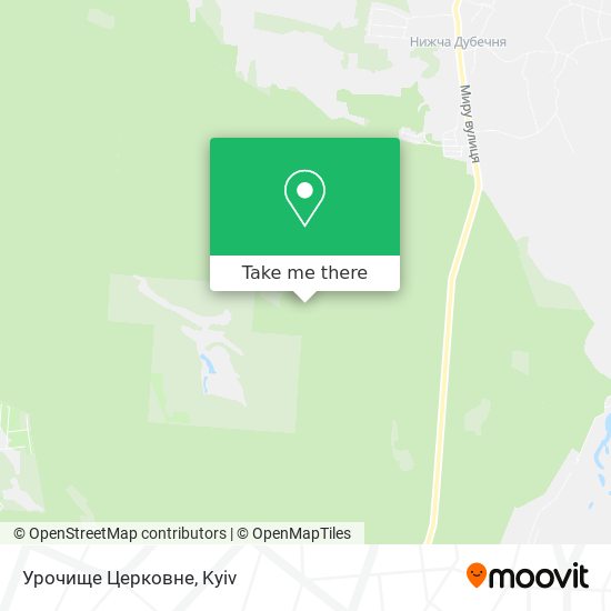 Урочище Церковне map
