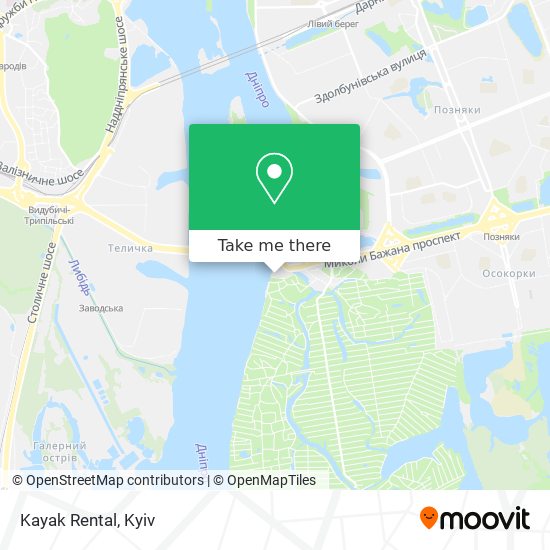 Карта Kayak Rental