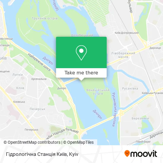 Гідрологічна Станція Київ map