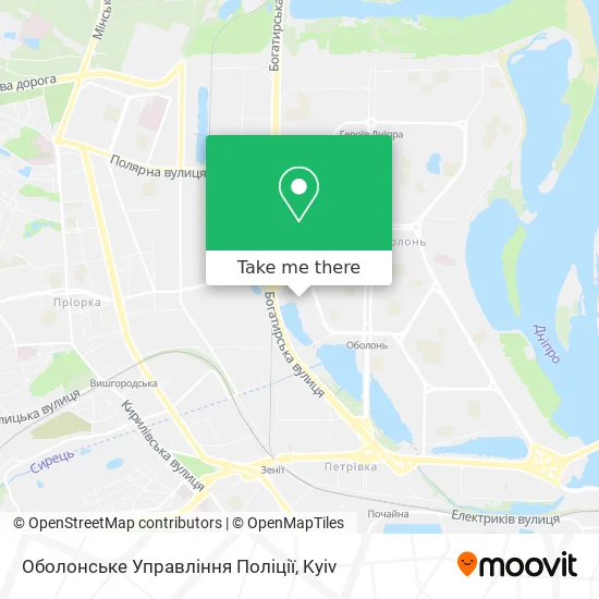 Оболонське Управління Поліції map
