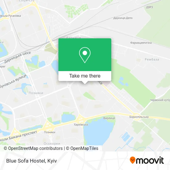 Карта Blue Sofa Hostel