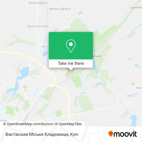 Карта Фастівське Міське Кладовище