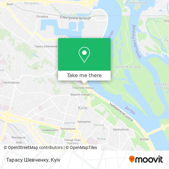 Тарасу Шевченку map