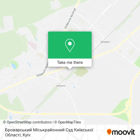 Карта Броварський Міськрайонний Суд Київської Області