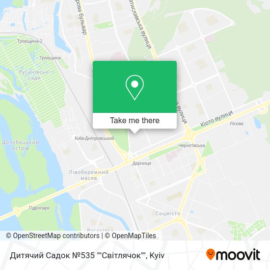 Карта Дитячий Садок №535 ""Світлячок""