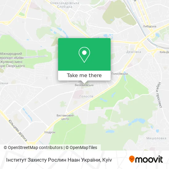 Інститут Захисту Рослин Наан України map