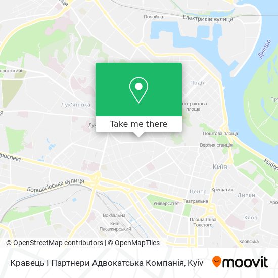 Кравець І Партнери Адвокатська Компанія map