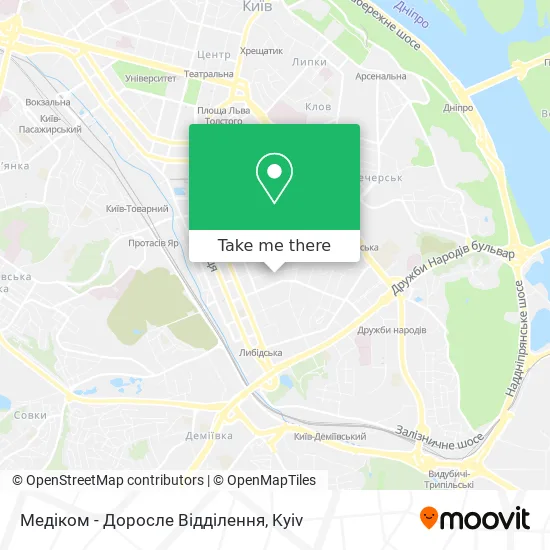 Медіком - Доросле Відділення map