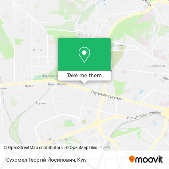 Карта Сухомел Георгій Йосипович