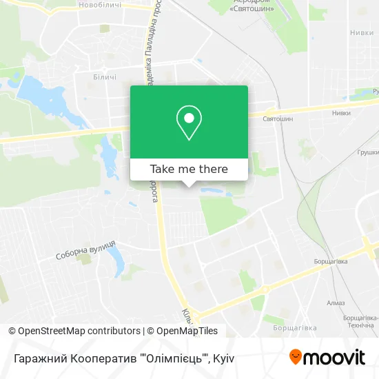 Гаражний Кооператив ""Олімпієць"" map
