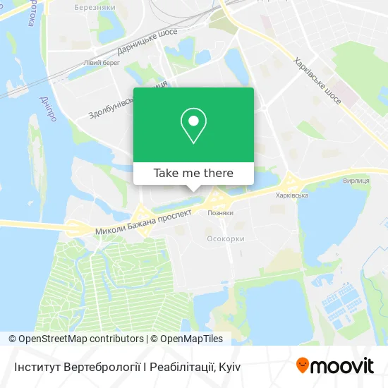 Інститут Вертебрології І Реабілітації map