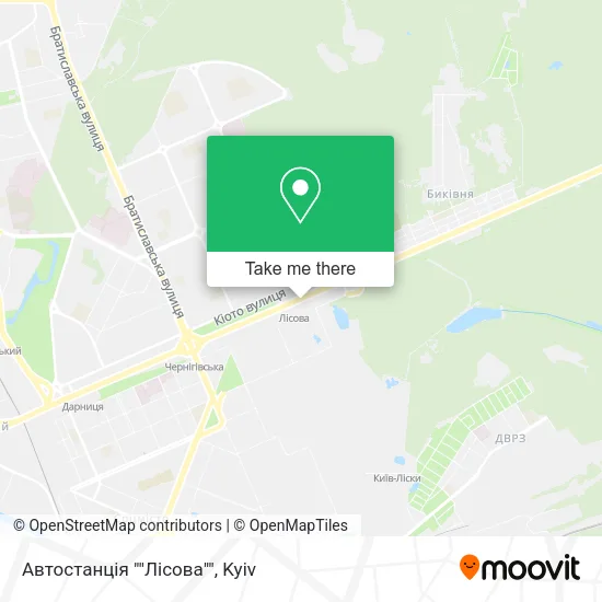 Автостанція ""Лісова"" map