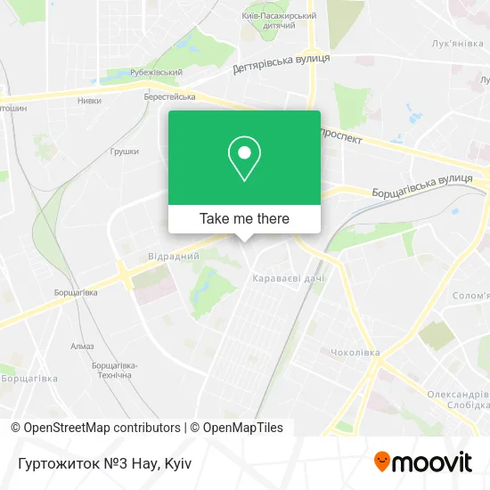 Карта Гуртожиток №3 Нау