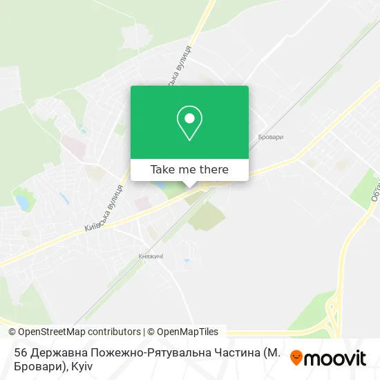 56 Державна Пожежно-Рятувальна Частина (М. Бровари) map