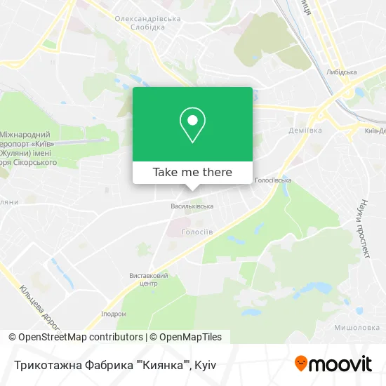 Трикотажна Фабрика ""Киянка"" map