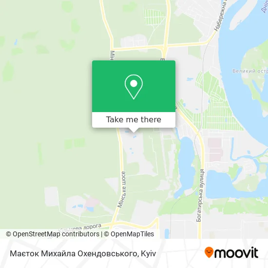 Маєток Михайла Охендовського map