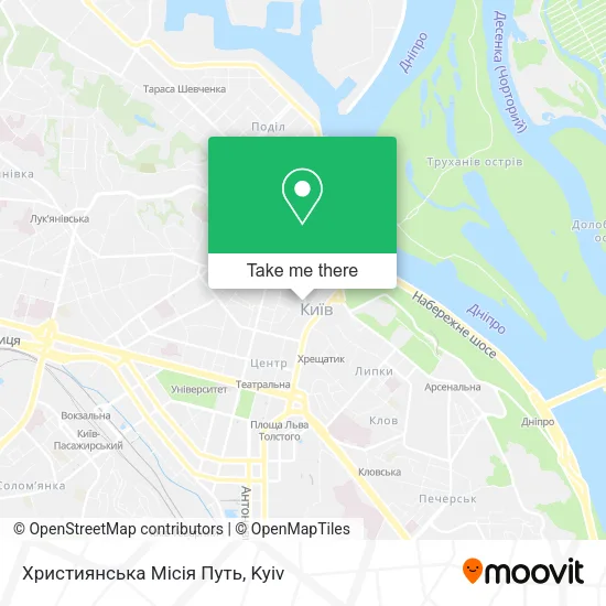 Карта Християнська Місія Путь