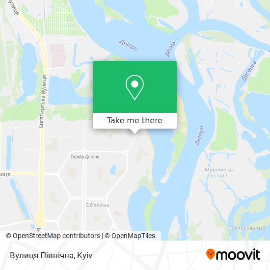 Вулиця Північна map