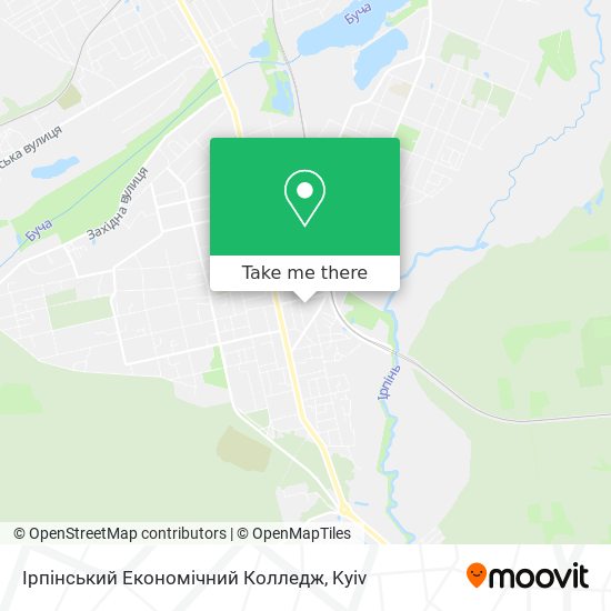 Ірпінський Економічний Колледж map