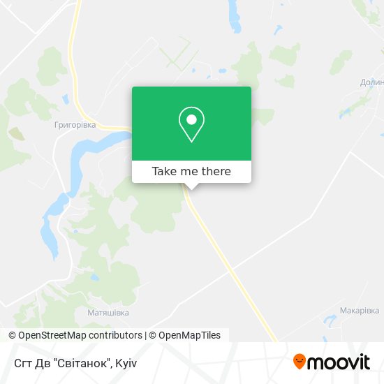 Сгт  Дв ''Світанок'' map