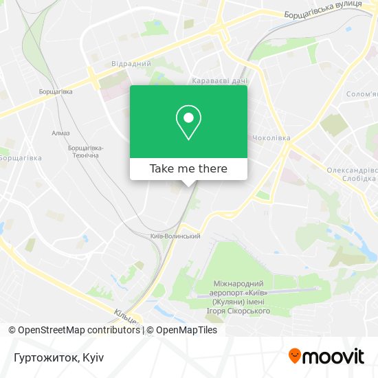 Карта Гуртожиток