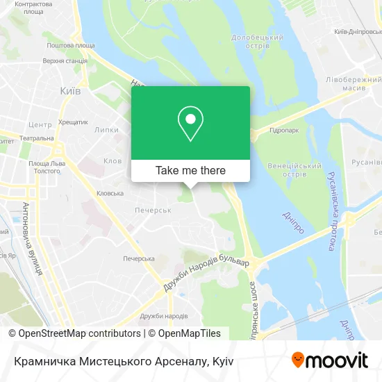 Карта Крамничка Мистецького Арсеналу