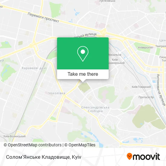 Карта Солом'Янське Кладовище