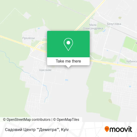 Карта Садовий Центр ""Деметра""