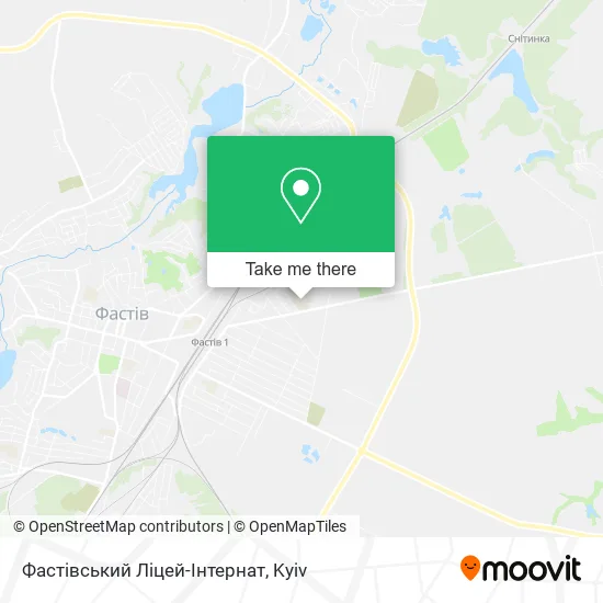 Фастівський Ліцей-Інтернат map