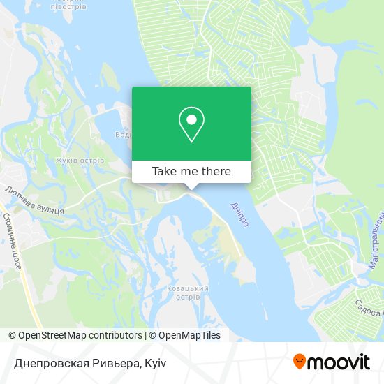 Карта Днепровская Ривьера
