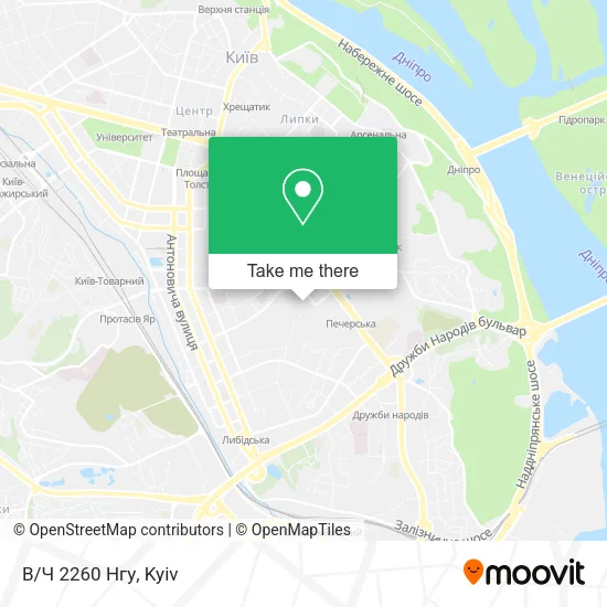 Карта В/Ч 2260 Нгу