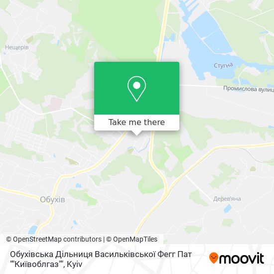 Обухівська Дільниця Васильківської Фегг Пат ""Київоблгаз"" map