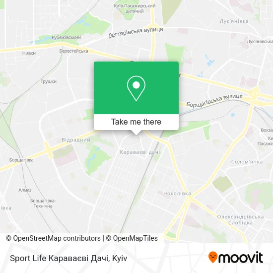 Карта Sport Life Караваєві Дачі